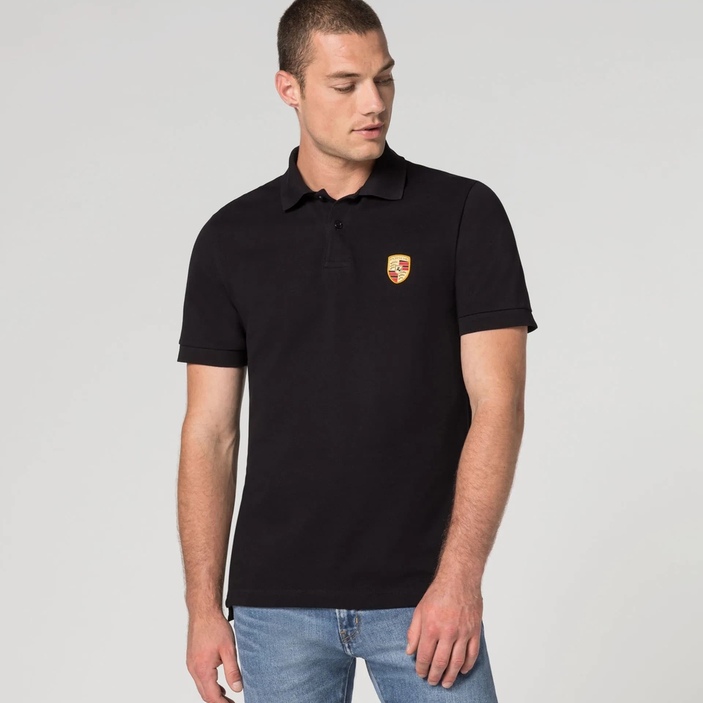 Porsche Design Black Polo Shirt with Logo